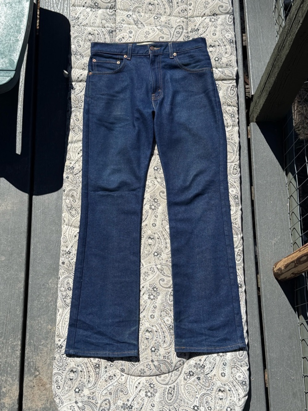 Levi's Men's Bootcut Jeans in Deep Blue Wash